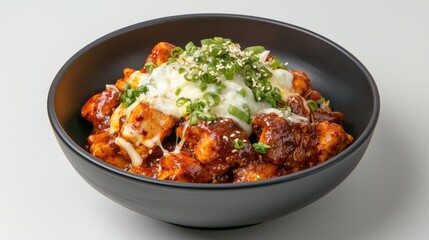Fototapeta premium Homemade Italian Pasta Dish with Tomato Sauce and Parmesan Garnish