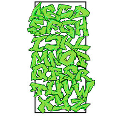 alfabet Gragffiti Vector © Artilution