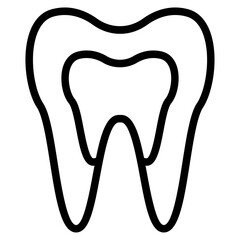 Dental teeth Line Icon