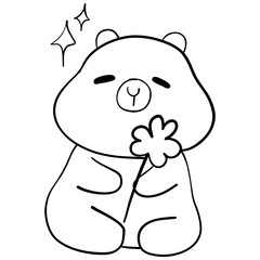 Groovy St. Patrick's Day Capybara