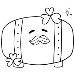 Groovy St. Patrick's Day Capybara