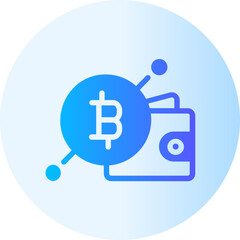 crypto wallet gradient icon