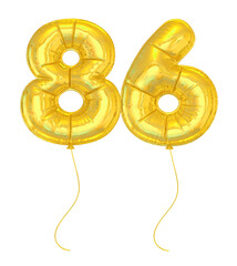 Gold Balloon Number 86