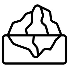 Glacier Line Icon