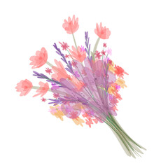 bucket flower for printing, textile, fashion febric design, scraft 