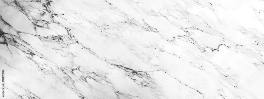 Poster A close-up view of a marble surface with distinctive white and gray veining.