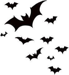 Halloween flying bat