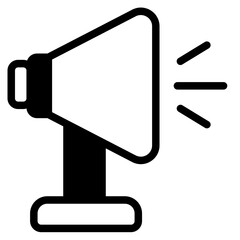 Loud mailer Solid Icon