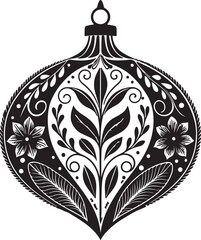 the ornamental  silhouette vector style