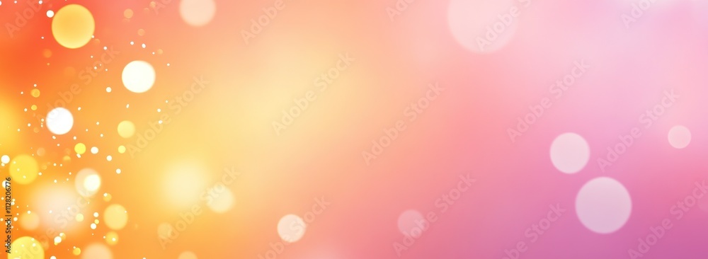 Poster a vibrant, colorful background with soft bokeh effects, ideal for design projects.