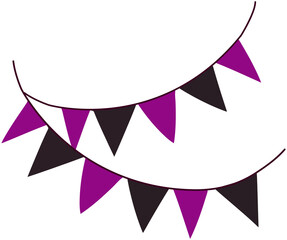 Halloween Bunting icon 
