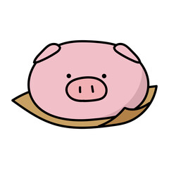 豚の顔の豚まん