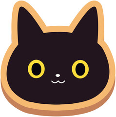 Halloween Black Cat Cookies