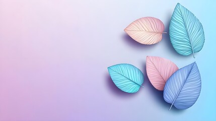 pastel leaves background, soft colors - pastel colors