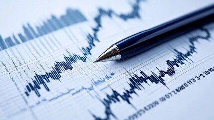 Financial Data Analysis Showing Stock Market Trends