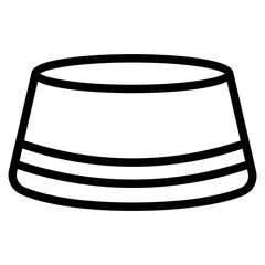Moslem hat Line Icon