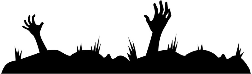 Obraz premium Halloween Zombie Hands 