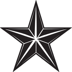 the star vector silhouette vector style