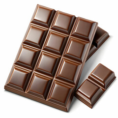 big chocolate and small ones isolated on Transparent Background