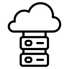Online database Line Icon