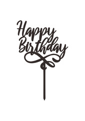 Topper Cake "Happy Birthday"