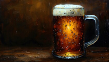 Illustration for Beer Festival Poster Background