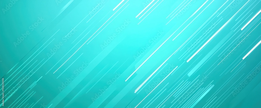 Poster A vibrant abstract background with dynamic lines in shades of turquoise.