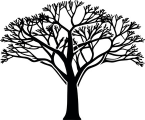 Obraz premium Beautifully Designed Tree Silhouette for Digital and Print Assets
