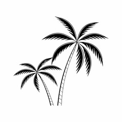 Obraz premium Nature-Inspired Palm Tree Clipart for Tropical Themes