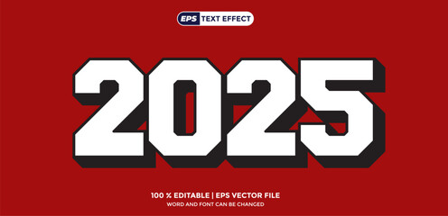 Bold Retro Editable Text Effect for Trendy 2025 Projects