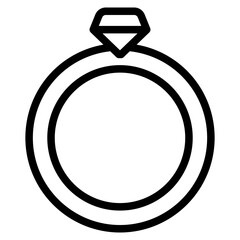 Ring Line Icon