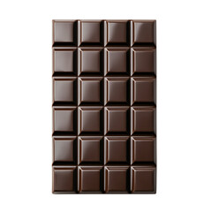 Fototapeta premium Chocolate Bar Isolated on Transparent Background 