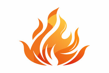 abstract vector Fire Icon orange. Fire flames vector illustration