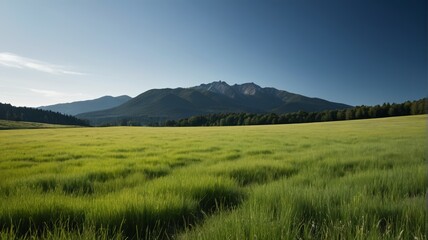 Fototapeta premium a field of green grass
