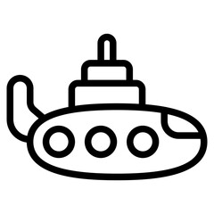 Submarine Line Icon