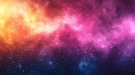 Fototapeta premium Vibrant galaxy with colorful nebula and sparkling stars