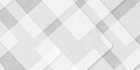 Abstract modern white, gray with grunge effect pattern geometric luxury gradient line background random square shape. 3d shadow modern design template background. layered geometric triangle shapes.