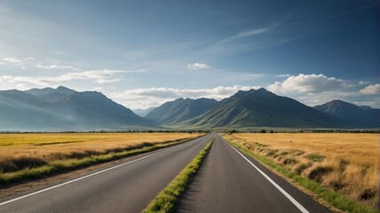 Fototapeta premium the road is empty