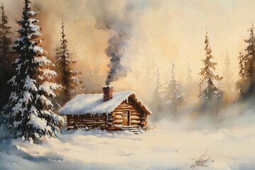 The crisp air adds a refreshing element to this picturesque winter landscape.