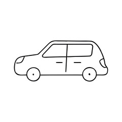 Car Doodle Hand-drawn Vector Icon
