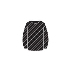 Simple Black and Colored Striped Clothing Icon