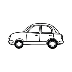 Car Doodle Hand-drawn Vector Icon