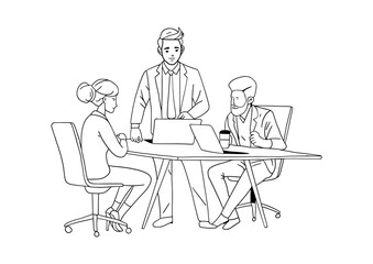 Modern Workplace Collaboration. Team Strategy Session. 