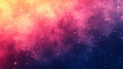Fototapeta premium Vivid colorful galaxy illustration with stars and nebulae