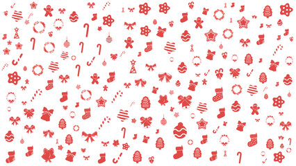 Merry Christmas Patterns Background 