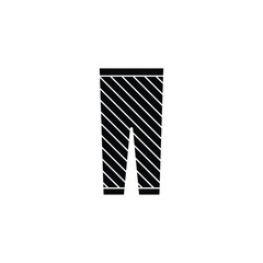 Simple Black and Colored Striped Clothing Icon