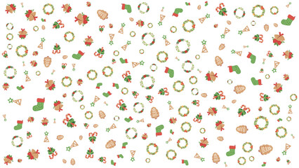 Merry Christmas Patterns Background 