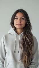 Obraz premium Eco-Friendly Hoodie Fashion with Sustainable Design for E-commerce Apparel Showcase