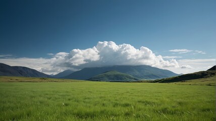 Fototapeta premium a field of green grass
