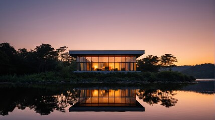 Obraz premium the sky is purple